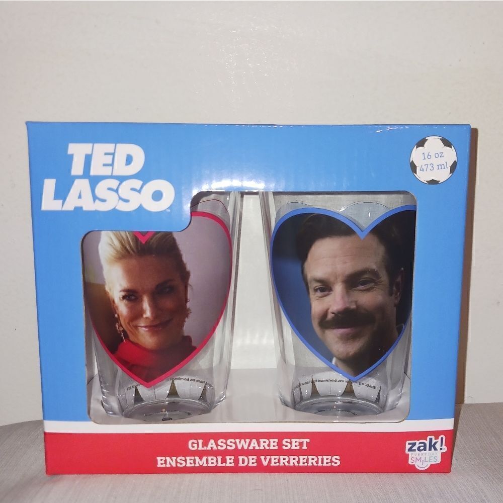 Ted Lasso 2-piece Glass Set 16oz Zak Designs